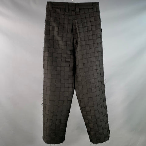 TOKYO JAMES Size 30 Black Woven Wool Tapered Casual Pants