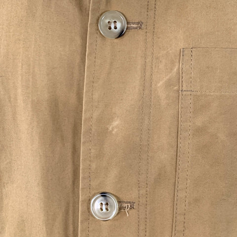 A.P.C. Size L Tan Brown Cotton Corduroy Collar Button Up Jacket