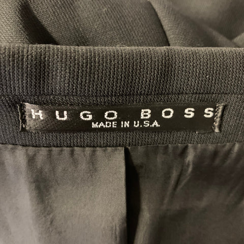 HUGO BOSS Chest Size 44 Black Virgin Wool 40 31 Suit