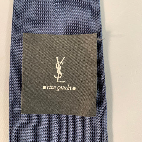 YSL Navy Knit Tie