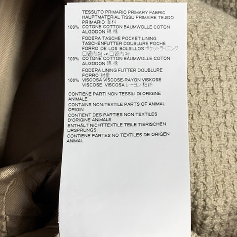 MAISON MARTIN MARGIELA Size 40 Beige Woven Cotton Notch Lapel Sport Coat