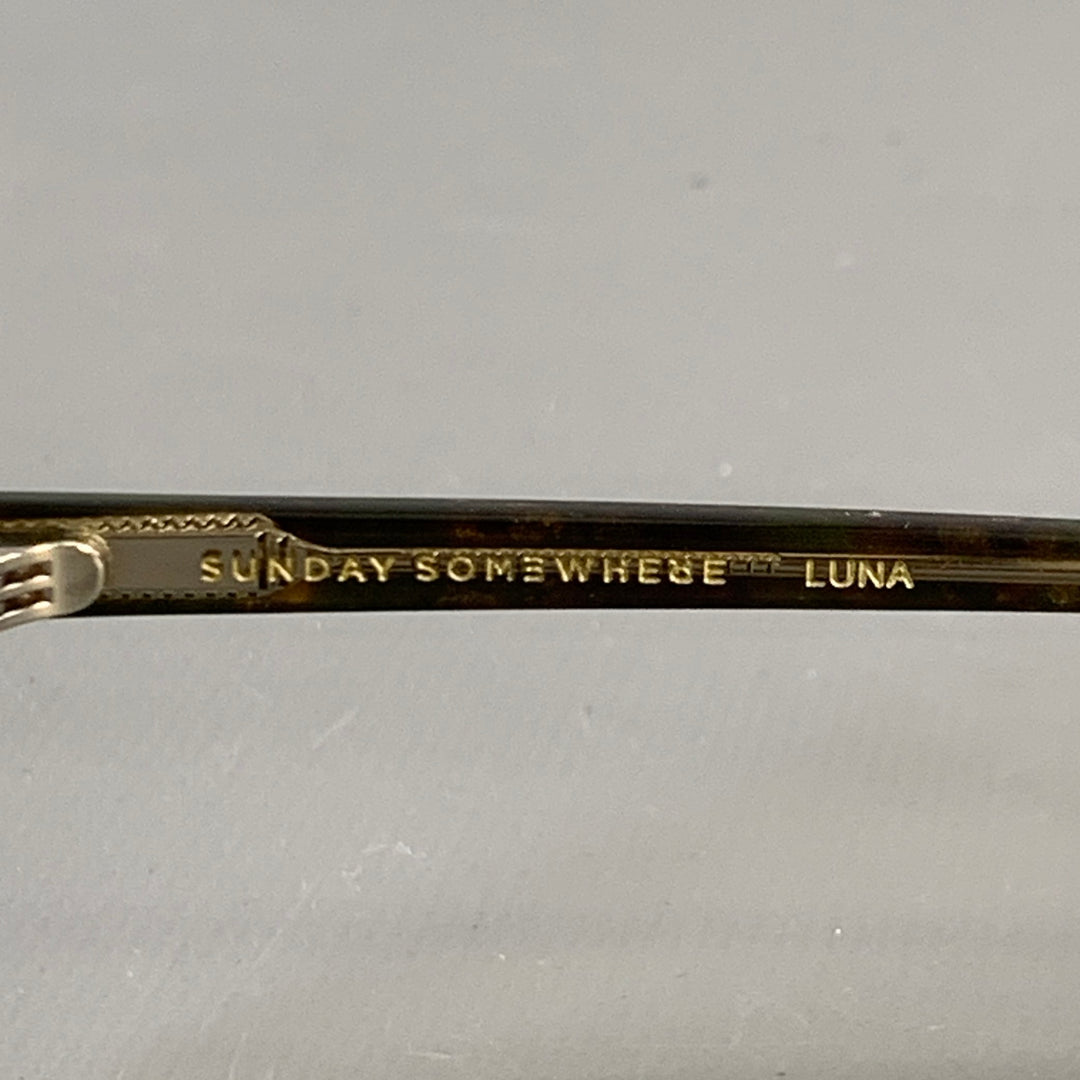 SUNDAY SOMEWHERE Luna Brown Tortoiseshell Acetate Sunglasses