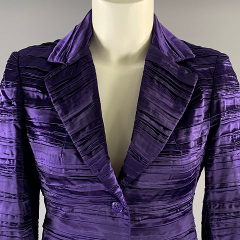 PATRIZIA PEPE Size S Purple Polyester Blend Jacket