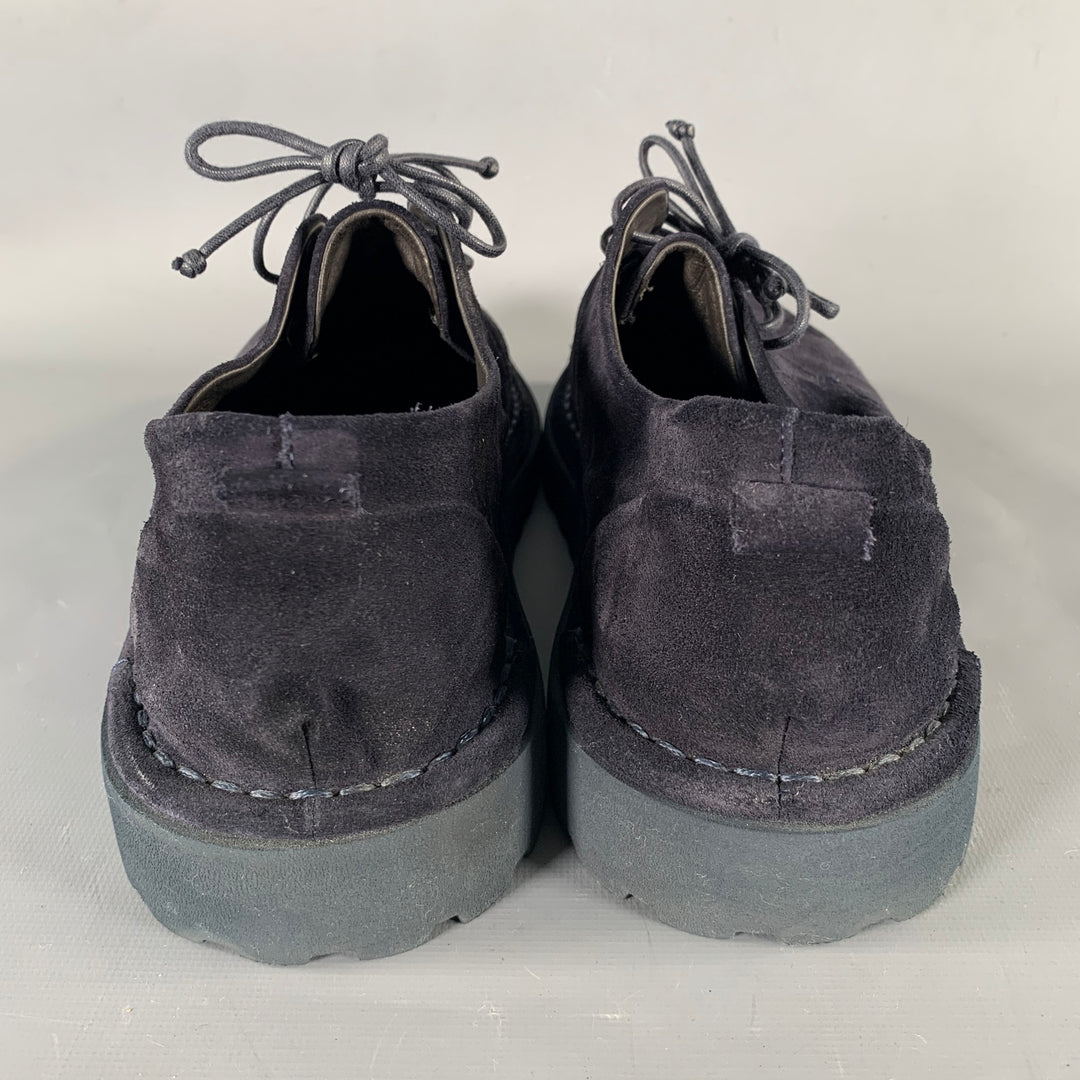 MARSELL Size 9 Navy Suede  Lace Up Shoes