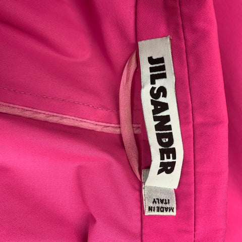 JIL SANDER Size M Pink Polyester Notch Lapel Jacket