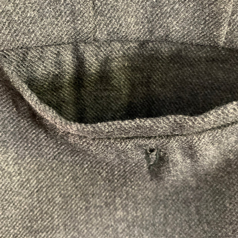 PRADA Size 32 Grey Wool Blend Flat Front Dress Pants