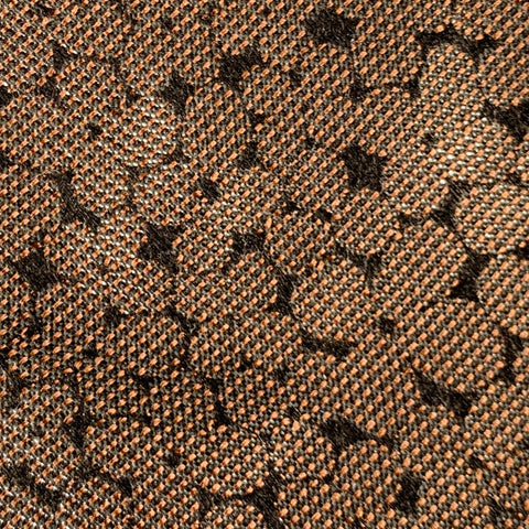 BOTTEGA VENETA Brown Silver Dots Silk Blend Tie