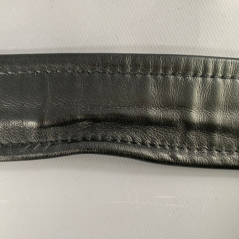 BUTCHEREI LINDINGER Size 34 Black Silver Grommets Belt
