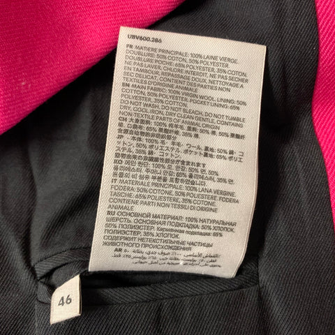 AMI by ALEXANDRE MATTIUSSI Chest Size 36 Pink Wool Notch Lapel Sport Coat