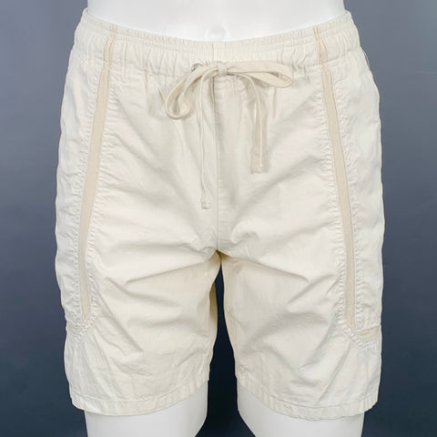 JOHN ELLIOTT Size XS White Beige Cotton Drawstring Shorts