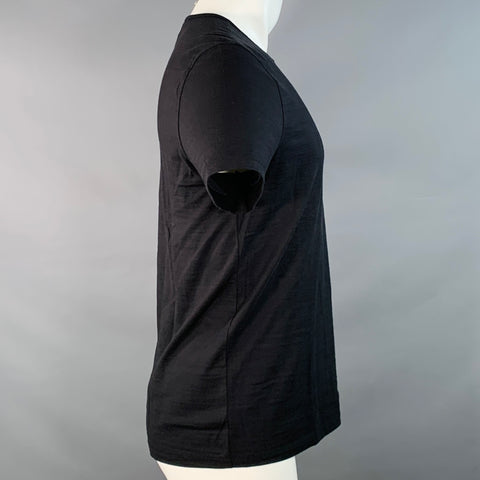 JOHN VARVATOS Size M Black Cotton Jersey Short Sleeve T-shirt