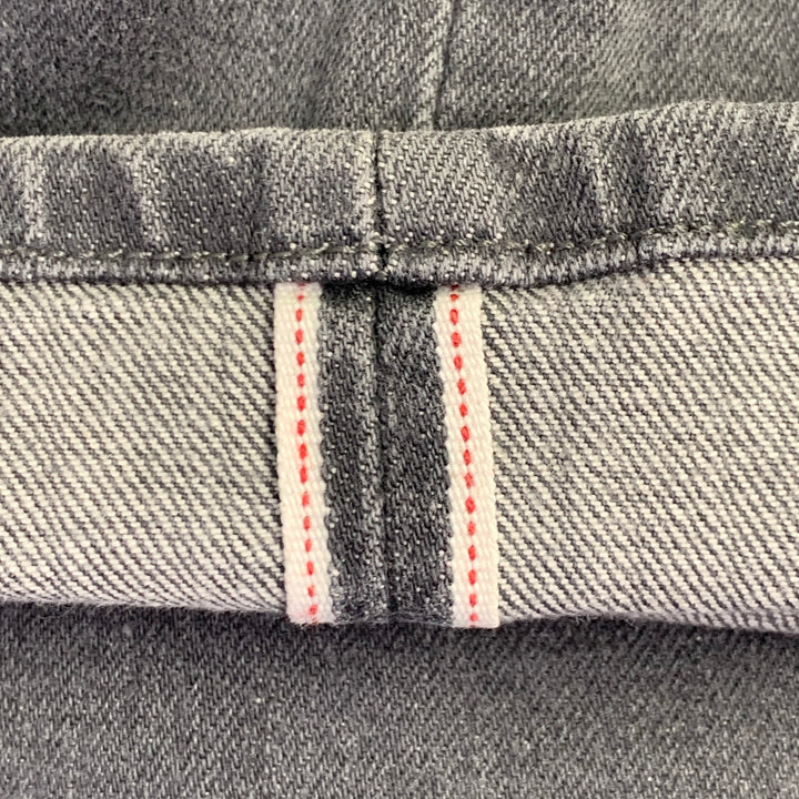 J.BRAND Size 31 Tyler Grey Cotton Blend Selvedge Denim Slim Tapered Jeans