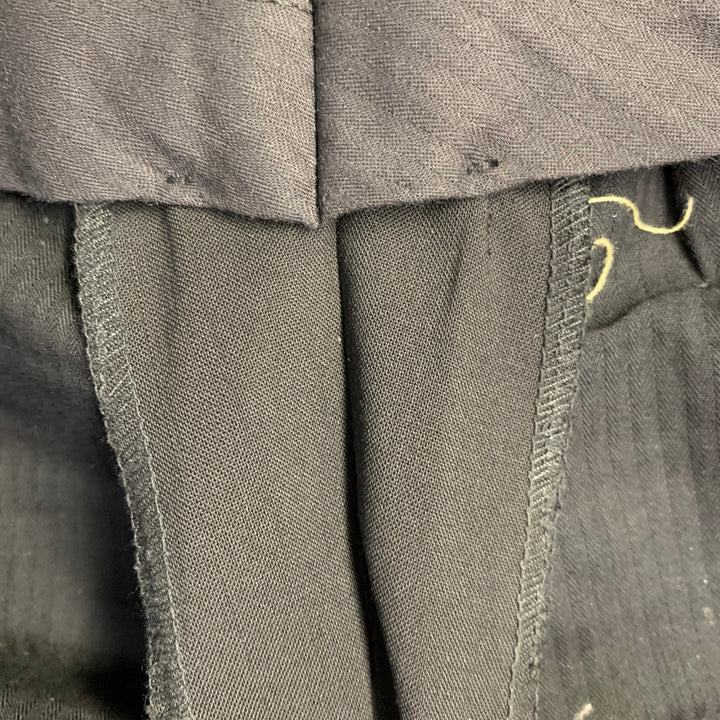 DOLCE & GABBANA Size 38 Black Wool Blend Peak Lapel Tuxedo