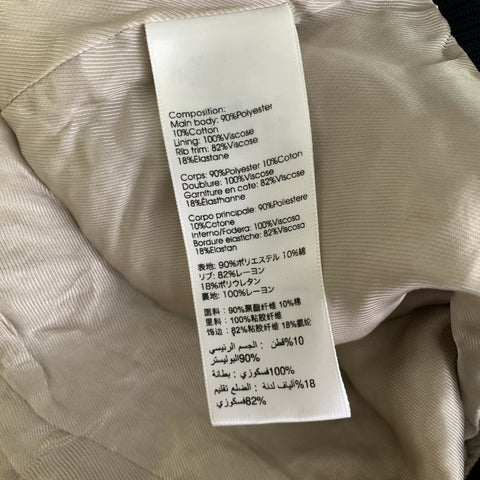 PHILLIP LIM Size 40 Pink Navy Polyester Blend Bomber Jacket