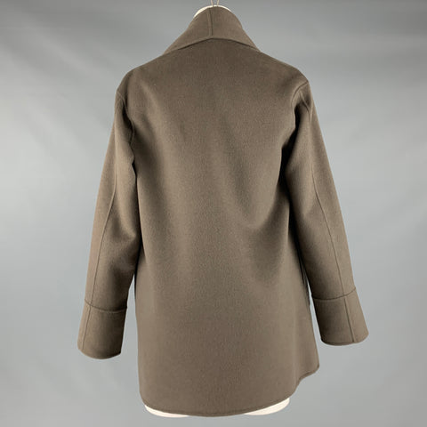 LORO PIANA Size M Grey Taupe Cashmere Shawl Collar Jacket