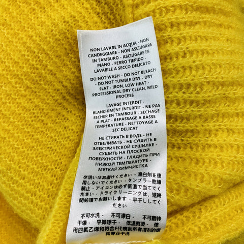 STELLA McCARTNEY Jersey asimétrico de seda de cachemira amarillo talla 6