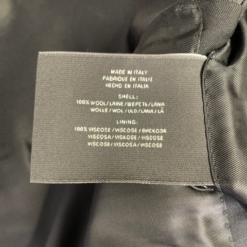 RALPH LAUREN Size 38 Short Black Wool Peak Lapel Tuxedo