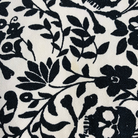 DENIM & SUPPLY Size 30 White Black Abstract Floral Skull Cotton Bermuda Shorts