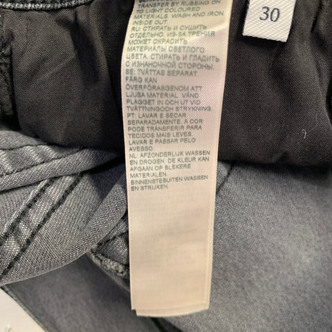 7 FOR ALL MANKIND Size 30 Grey Cotton Blend Tapered Slim Five Pockets Jeans