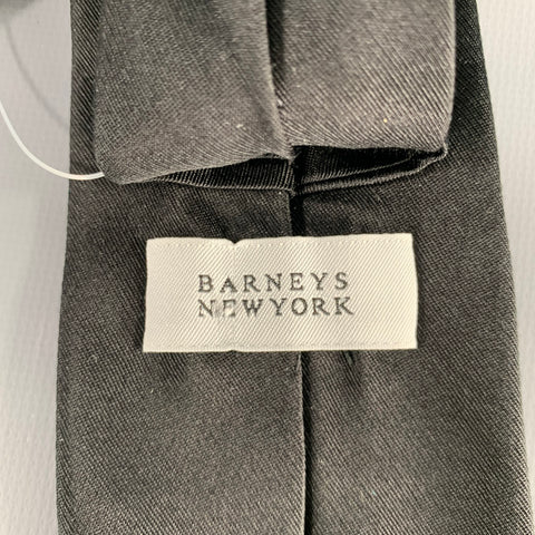 BARNEY'S NEW YORK Black Silk Tie