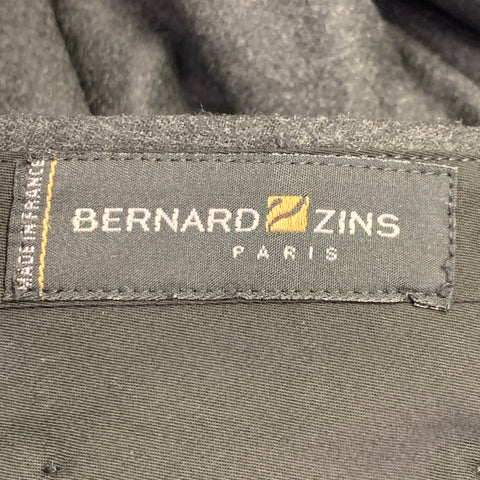 BILLY BLUE Size 30 Grey Charcoal Wool Pleated Dress Pants