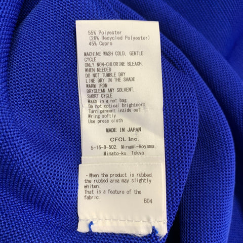CFCL Size XL Blue Knit Polyester Blend Short Sleeve T-shirt