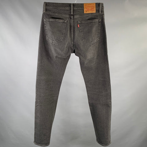 LEVI Size 32 Black Cotton Blend Relax Jeans