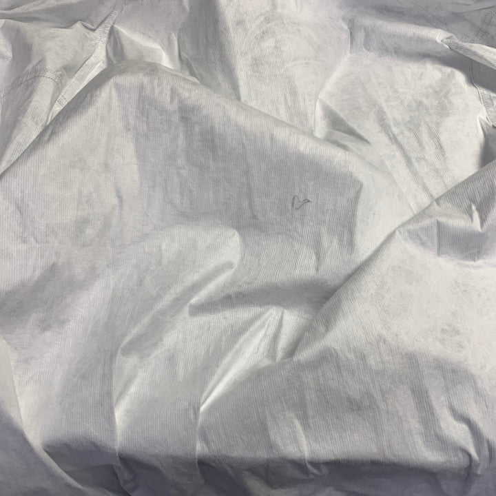 DRIES VAN NOTEN Size L Black White Polyethylene Blend Zip Up  Hooded Coat