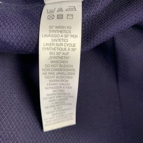 PAUL SMITH Size L Purple Textured Cotton One Pocket Long Sleeve Shirt
