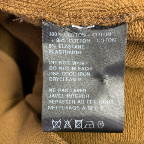 HAIDER ACKERMANN Size L Brown Cotton Blend Crew Neck Sweatshirt