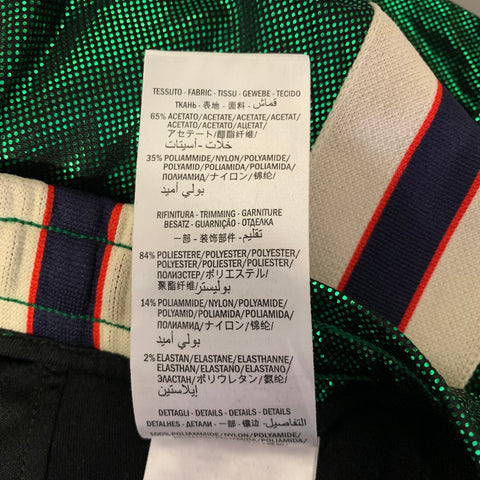 GUCCI Size XXL Green Side Stripe Acetate Blend Cruise Tracksuit
