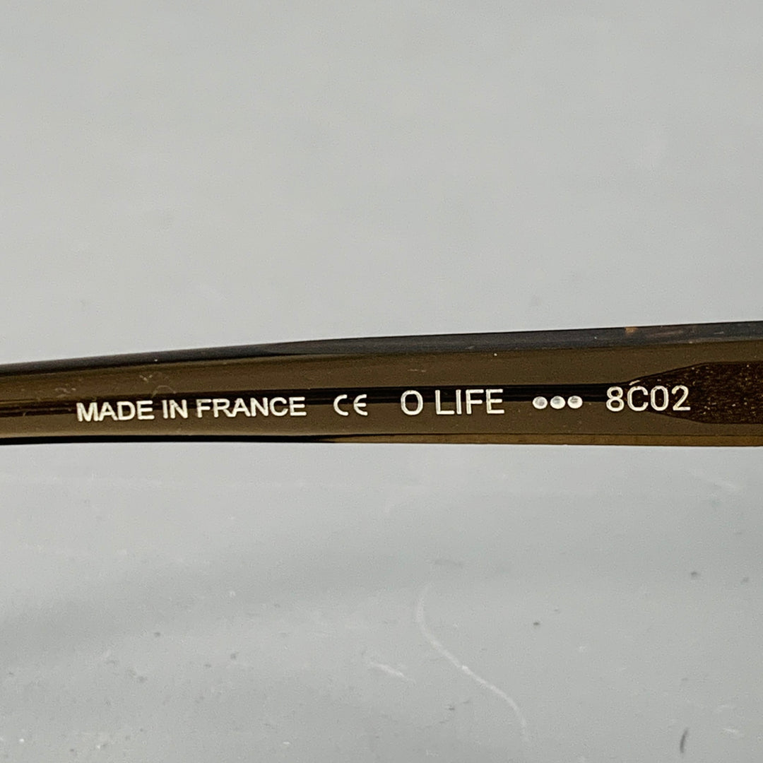 ANNE & VALENTIN O Life Brown Clear Two Tone Acetate Frames Eyewear