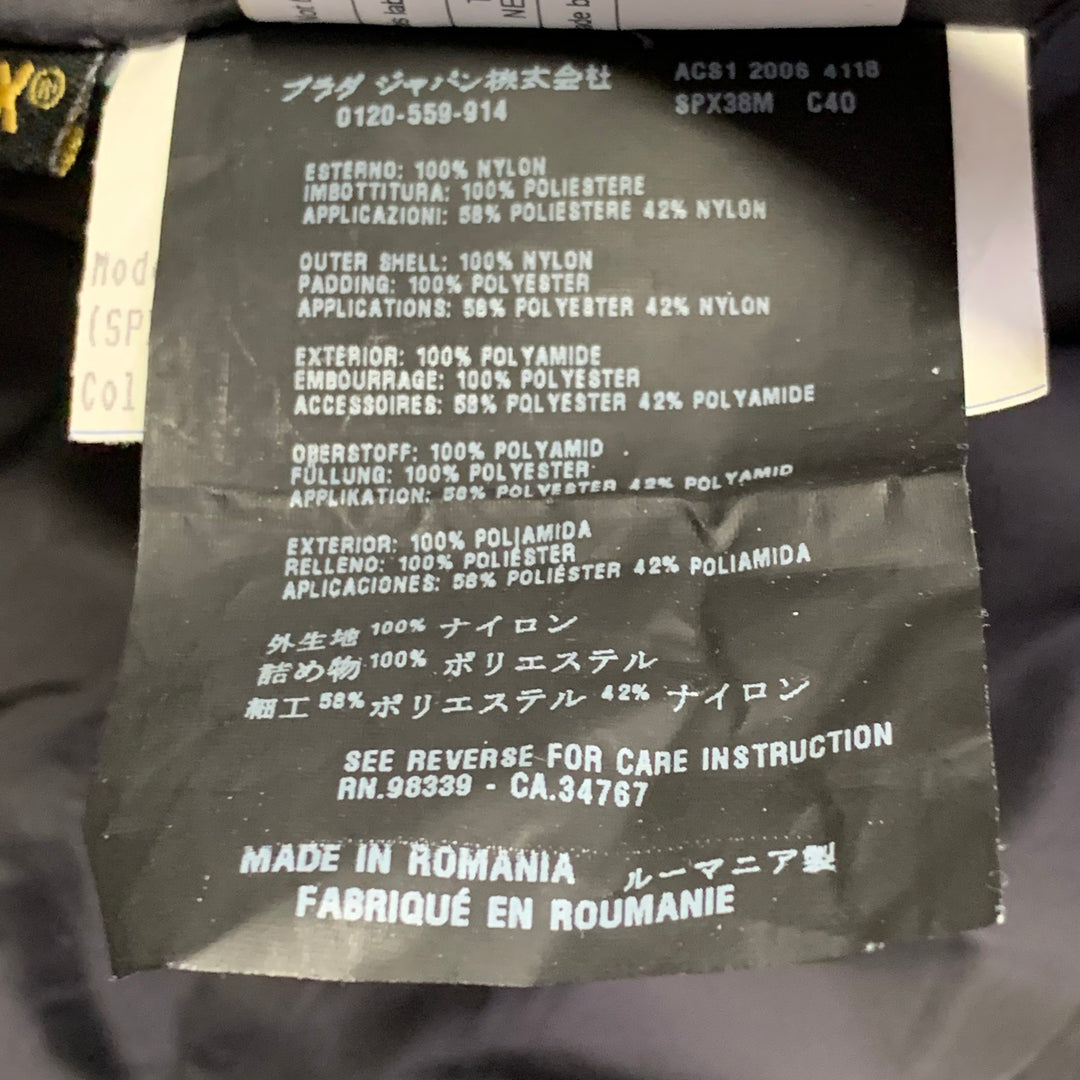 PRADA SPORT Size 40 Red Forest Green Nylon Ski Jacket Pants Set