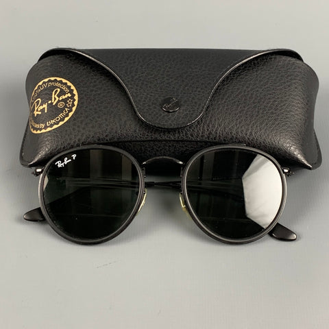 RAY-BAN Round Double Bridge RB 3647-N Black Sunglasses