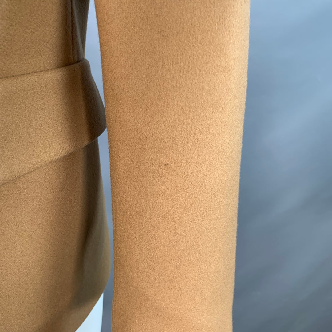 WOOSTER + LARDINI Size 40 Regular Tan Wool Notch Lapel Sport Coat