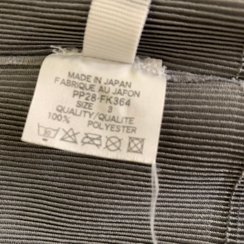 PLEATS PLEASE by ISSEY MIYAKE Size M Grey Polyester Crinkled Dress Top