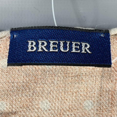 BREUER Orange Beige Dots Pocket Square