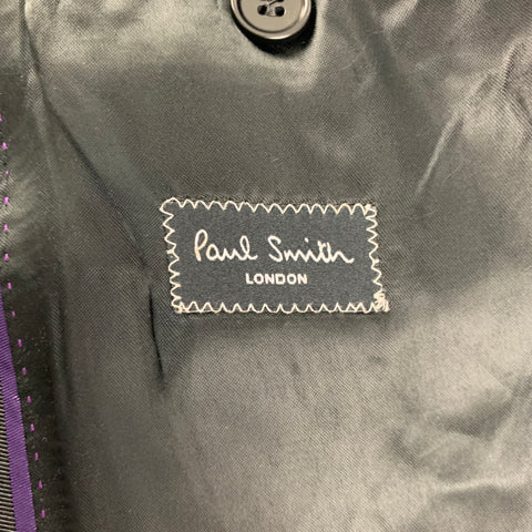 PAUL SMITH The Abbey Size 38 Regular Wool Mohair Shawl Collar Sport Coat