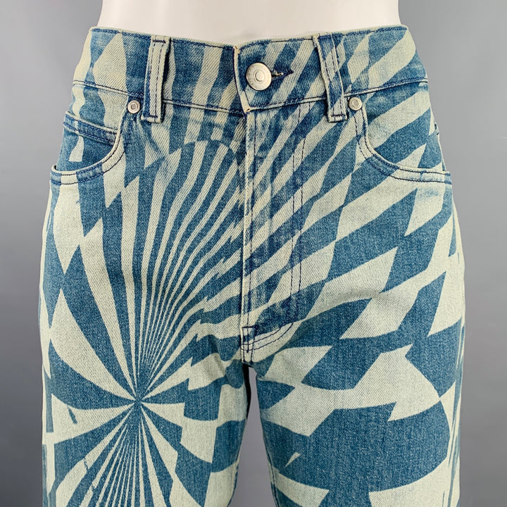 STELLA McCARTNEY Size XS Blue Light Blue Cotton Blend Jeans