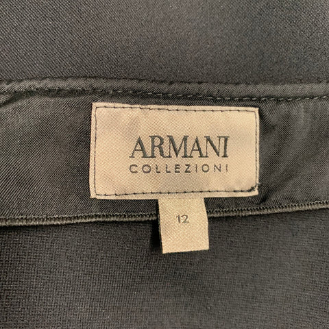 ARMANI COLLEZIONI Size 12 Black Pencil Skirt
