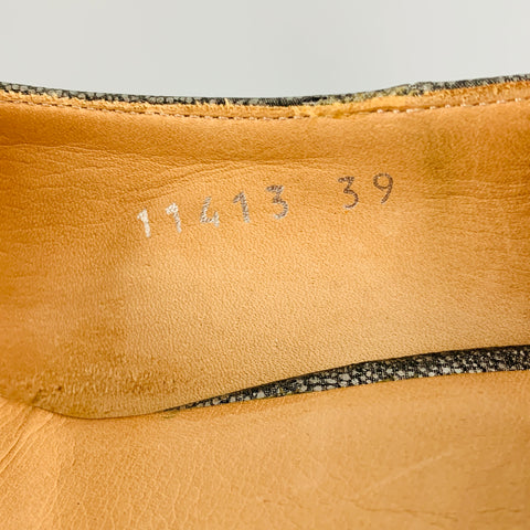 DRIES VAN NOTEN Zapatos de tacón con plataforma de cuero plateado talla 9