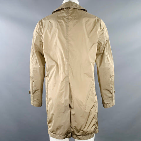 UNITED ARROWS Taille M Trench-coat simple boutonnage en nylon kaki
