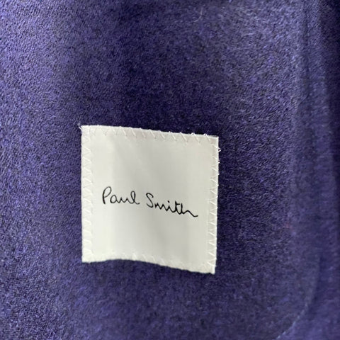 PAUL SMITH Size 42 Navy Wool Cashmere Notch Lapel Sport Coat