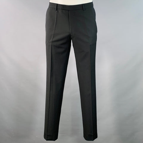 Costume en serge de laine SAND, taille 42, noir, revers crantés
