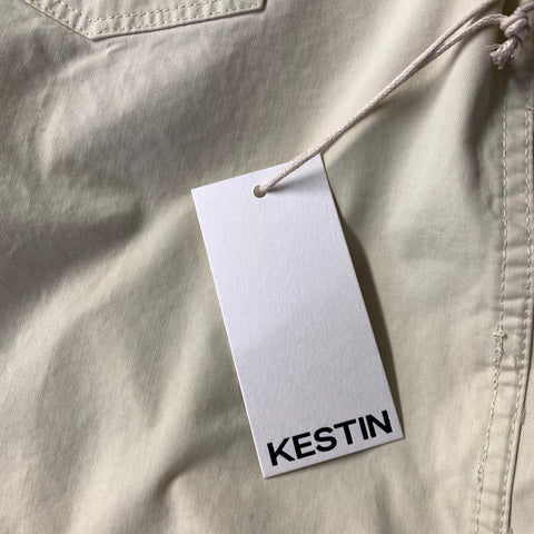 KESTIN Size M Cream Cotton Long Sleeve Shirt
