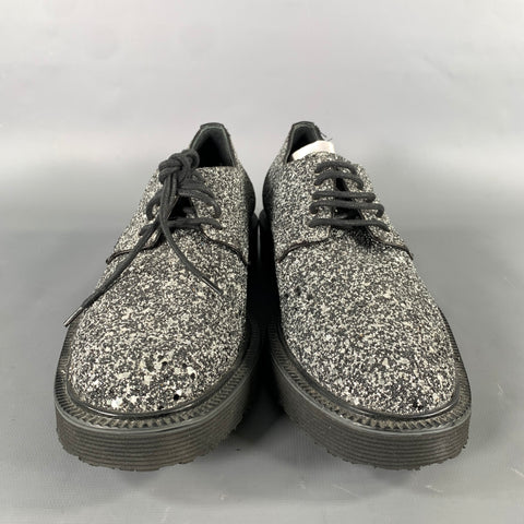 GIUSEPPE ZANOTTI Size 6 Silver Metallic Leather Lace Up Sneakers