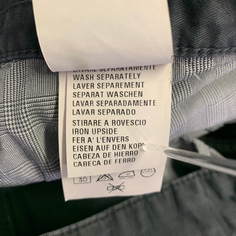 ERMENEGILDO ZEGNA Size 33 Grey Charcoal Cotton Blend Straight Jeans