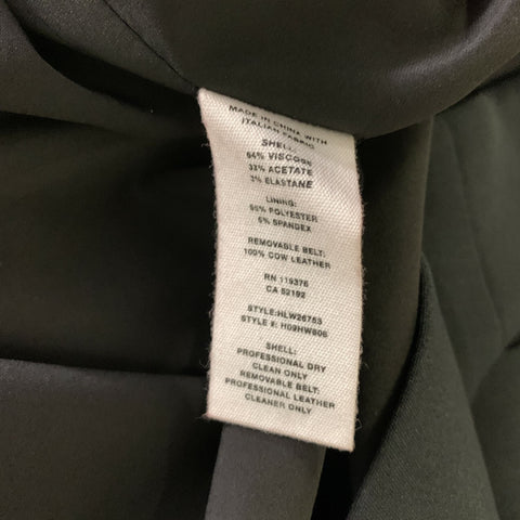 HELMUT LANG Size 4 Black Viscose Knee-Length Cocktail Dress