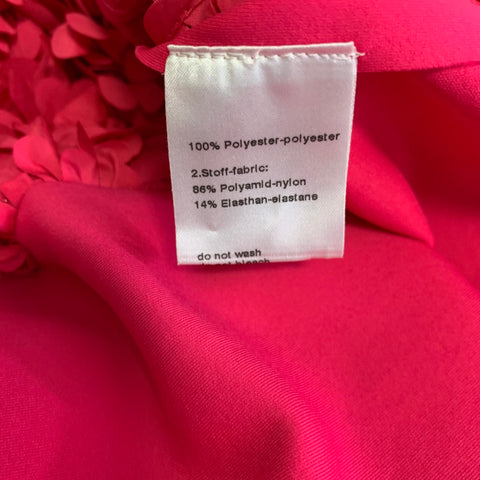 AKRIS Size 4 Pink Polyester Textured Shift Dress
