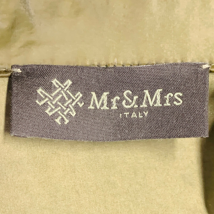 MR & MRS Size XS Green Olive Shimmery Cotton Blend Parka Jacket